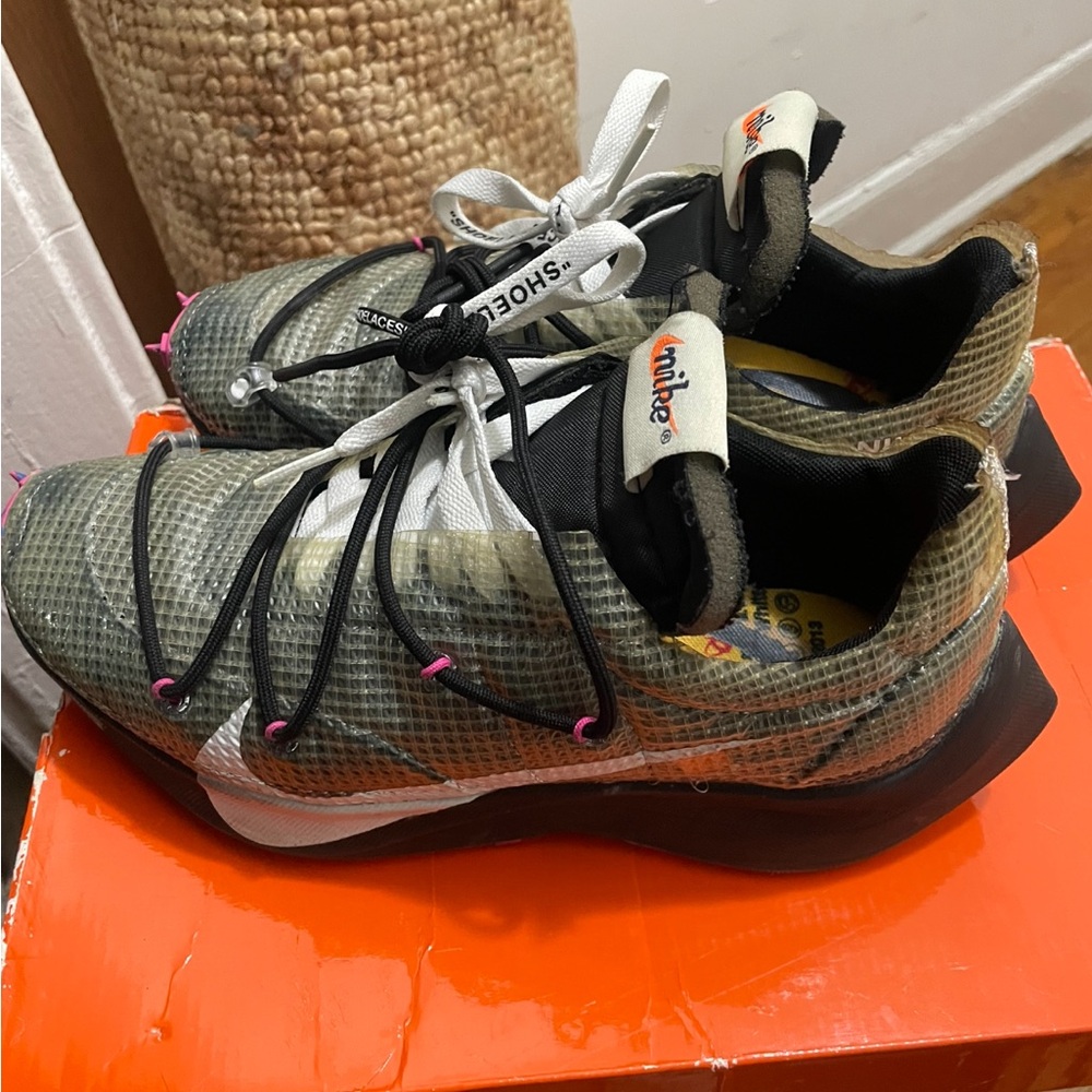 Off-White Black and Pink Sneakers